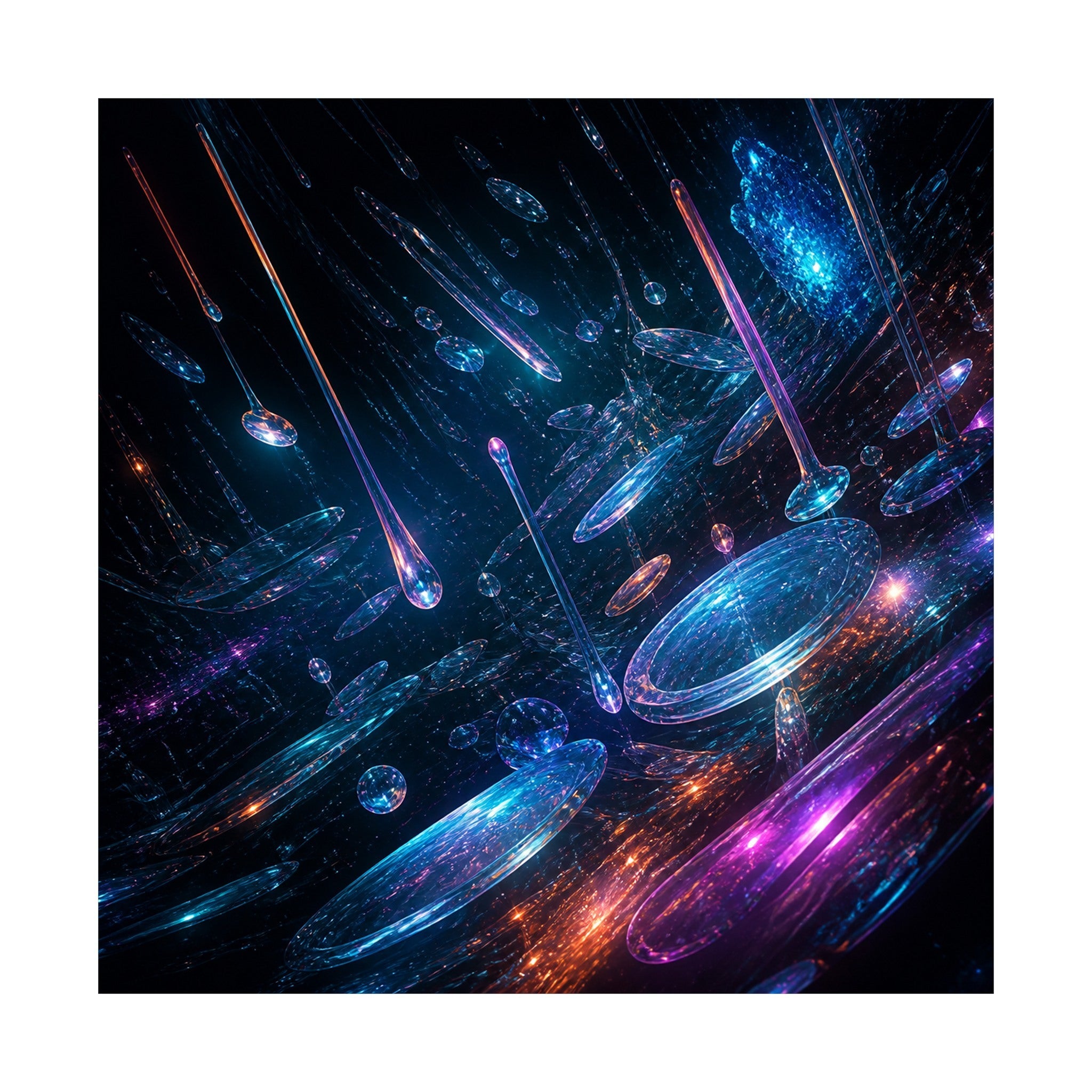 Sea of Glass Instruments original TrendTap art print shown on a clean white display