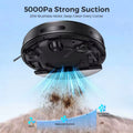 TrendTap SmartClean robot vacuum showing 5000Pa suction