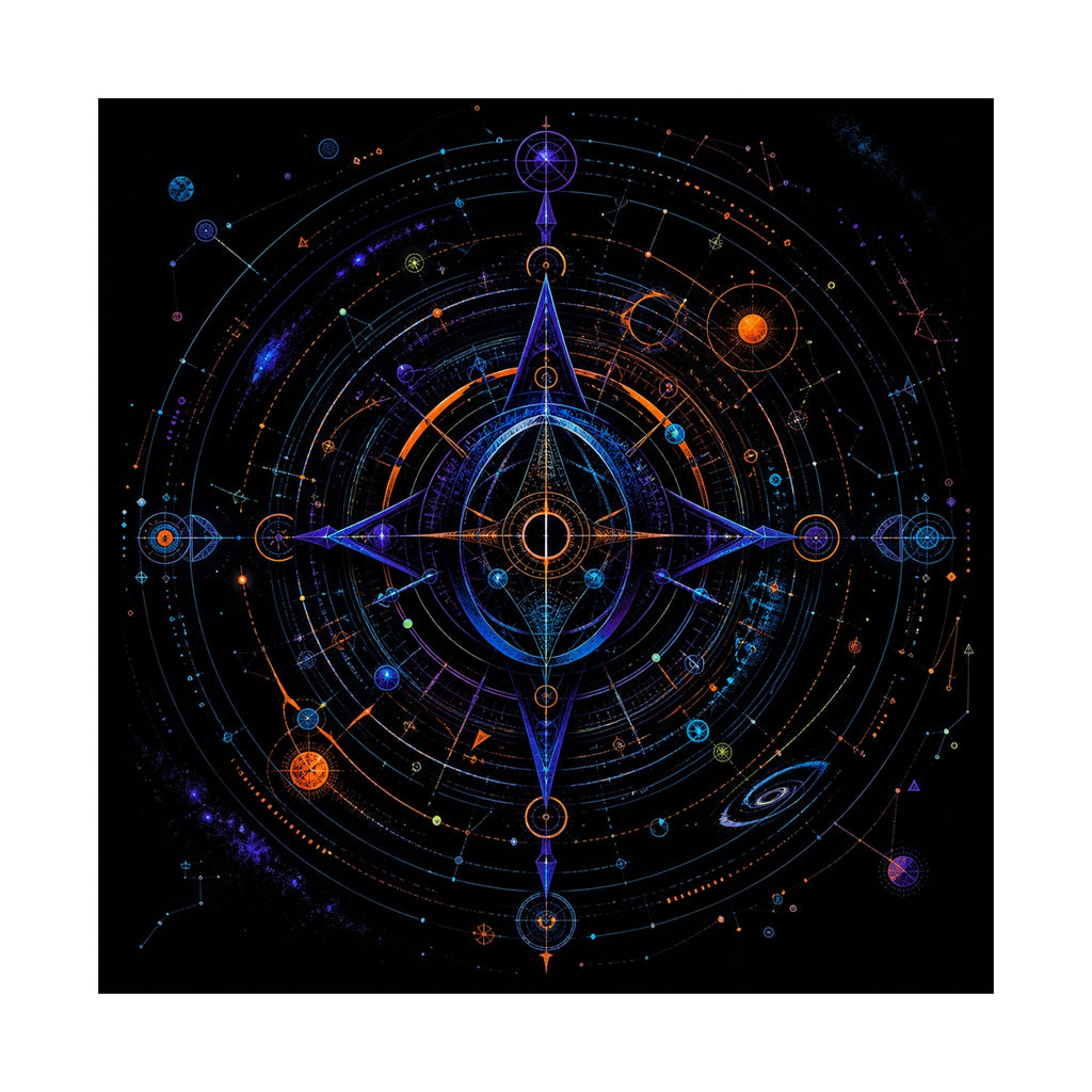 Spectral Cartography original TrendTap art print shown on a clean white display