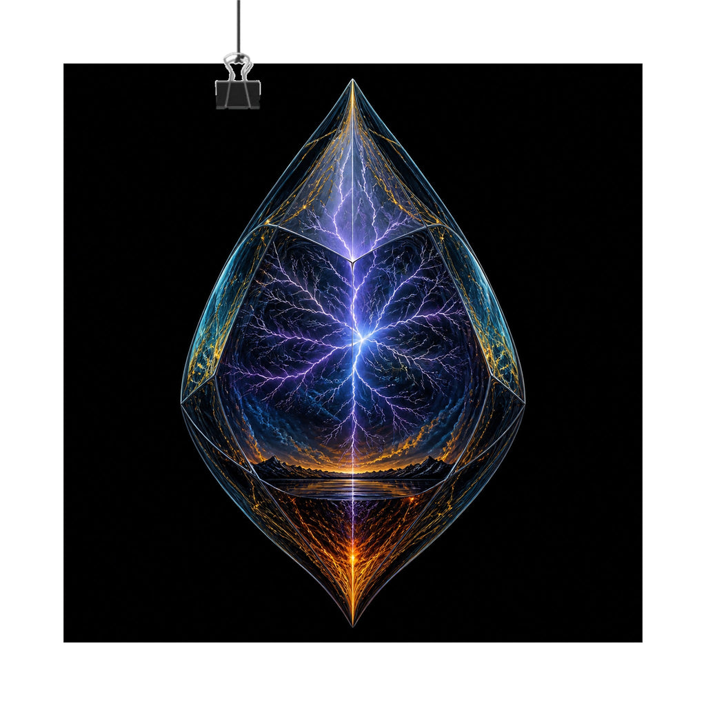 Storm Seed Relay original TrendTap art print displayed with binder clips