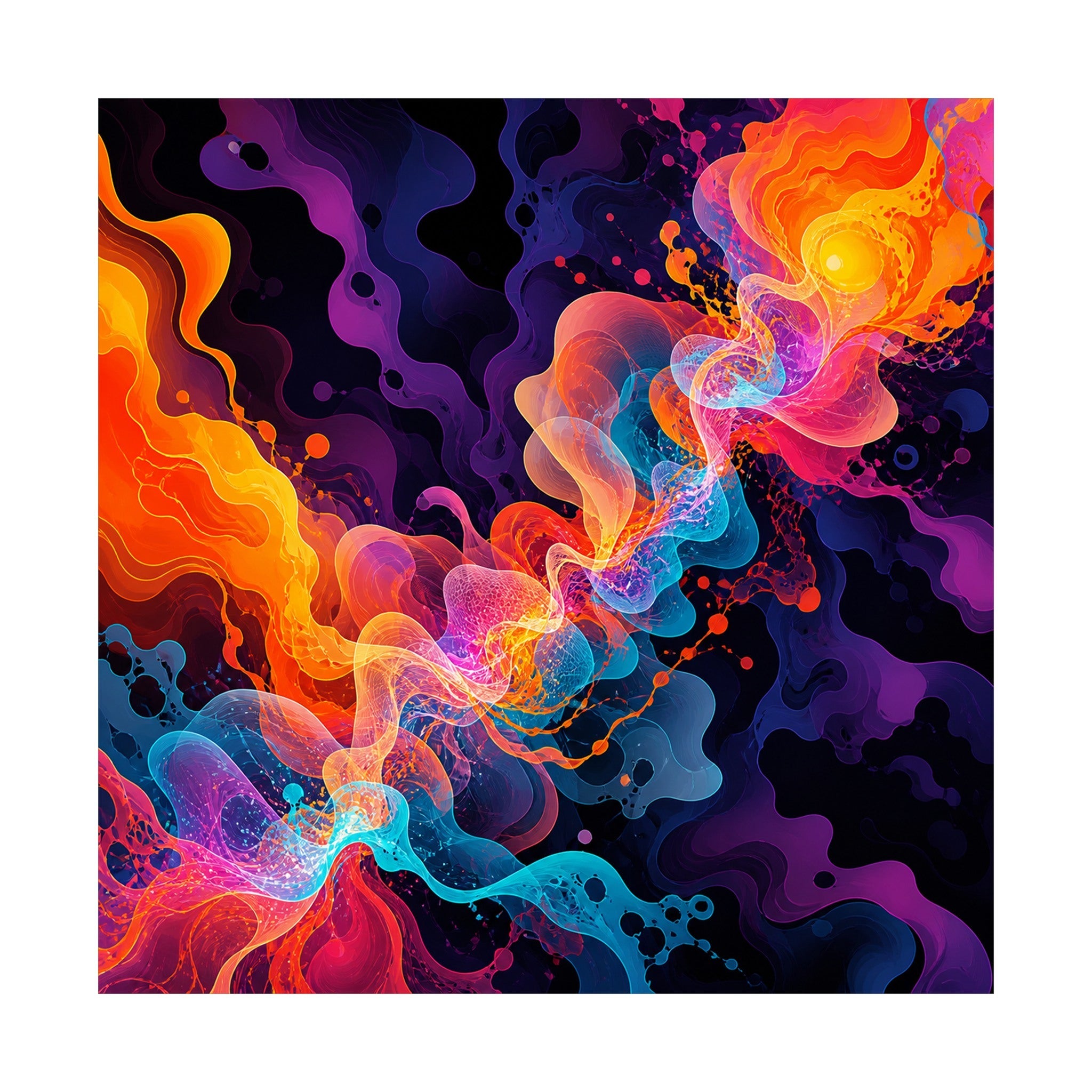 Thermal Bloom Relay original TrendTap art print shown on a clean white display