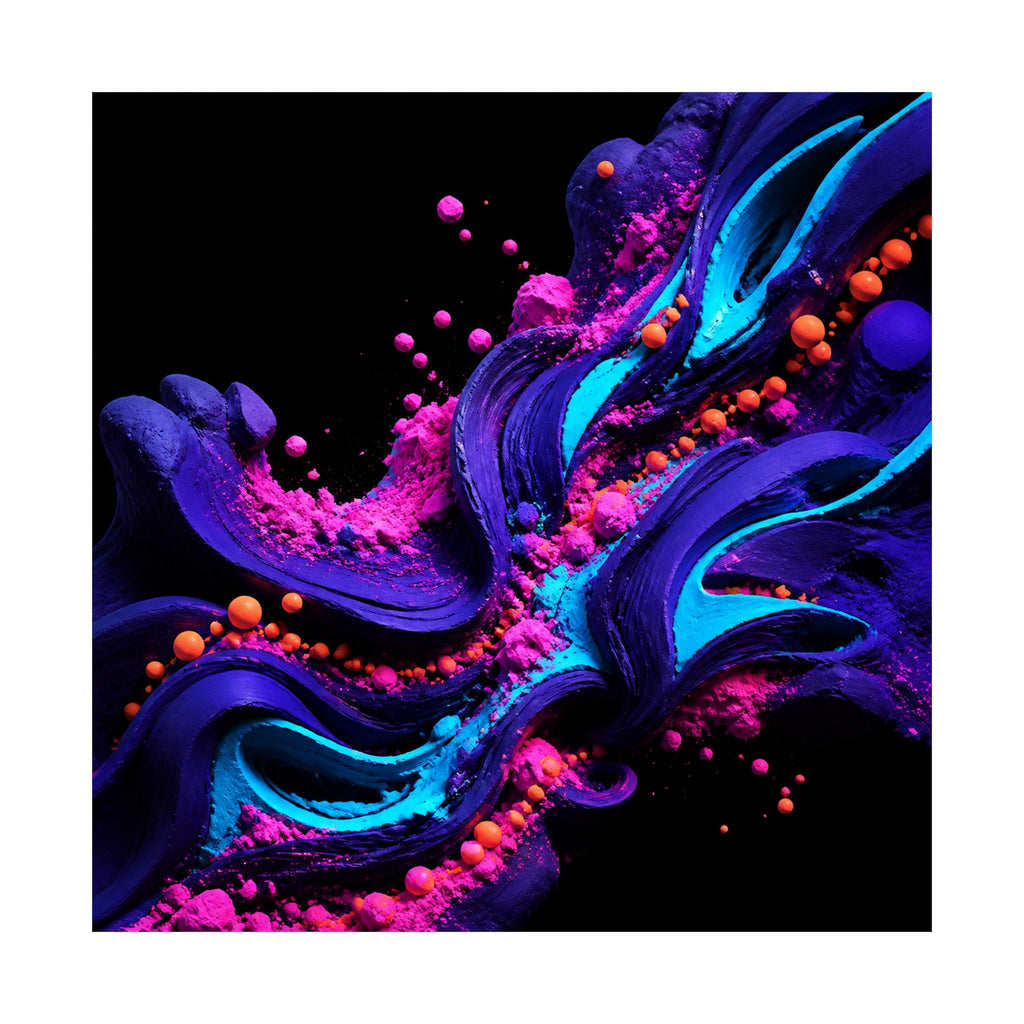 Ultraviolet Clay Signal original TrendTap art print shown on a clean white display