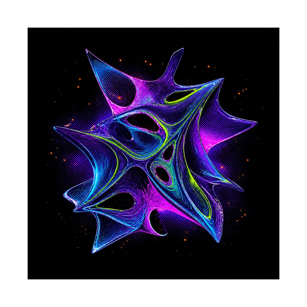 Ultraviolet Fauna original TrendTap art print shown on a clean white display