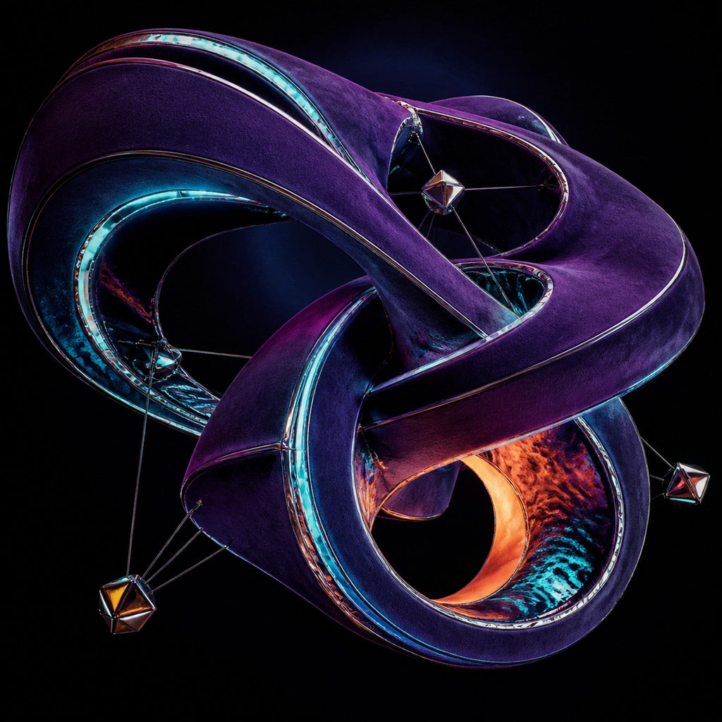 Close-up of the original TrendTap artwork Velvet Causality